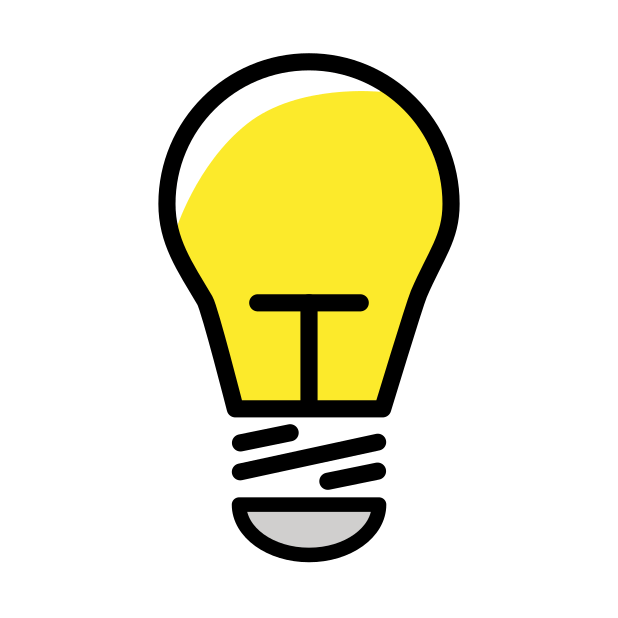 lightbulb emoji