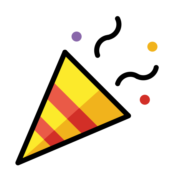 party popper emoji